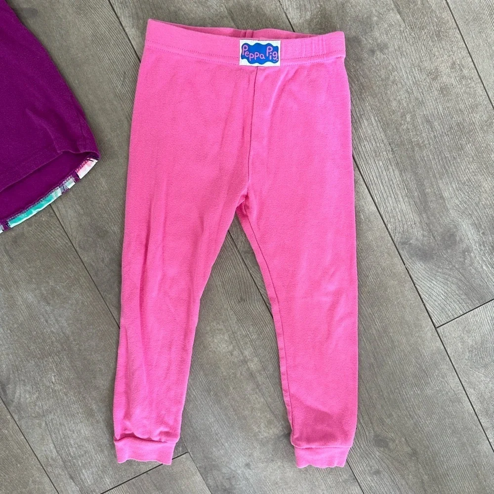 Disney Little Mermaid Ariel Shirt & Peppa Pig Pants 2T Girls